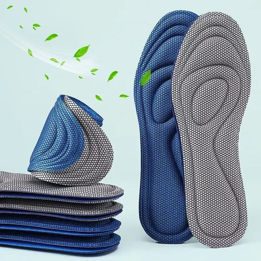 2 Pairs Memory Foam Orthopedic Insoles for Shoes Antibacterial