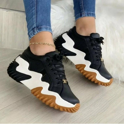 Image of Breathable Vulcanized Women Shoes Casual Platform Sneakers 491015055 from Edmene LLC