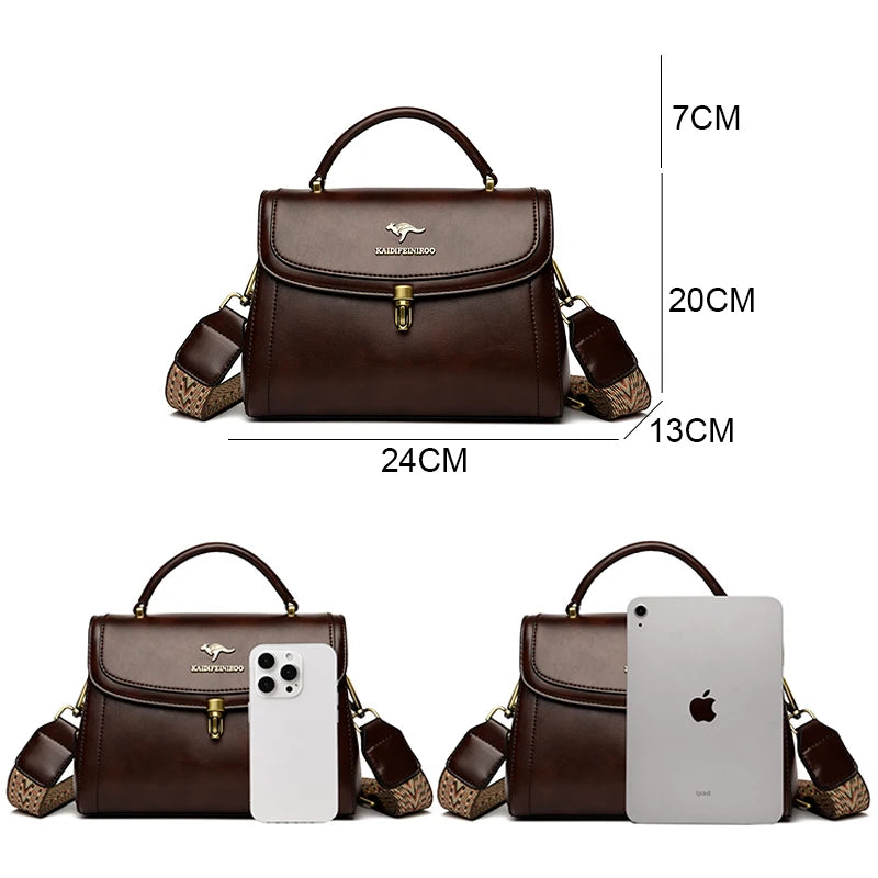 Image of High Quality Leather Shoulder Crossbody Bags For Women 2024 Ladies 832583741 from Edmene LLC