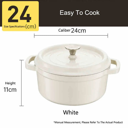 COOKER KING Cast Iron Enamel Non Stick Pot Household Stew soup Pot Gas