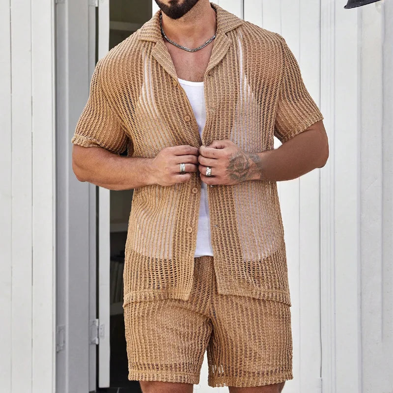Image of Summer See-through Men's Shorts set from Edmene LLC