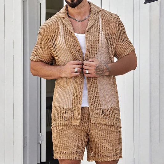 Image of Summer See-through Men's Shorts set from Edmene LLC