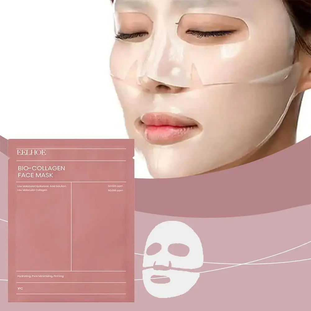 Image of 1 5 10Pcs Bio Collagen Face Mask Shrink Pores Deep Hydrating Overnight 496401355 from Edmene LLC