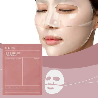 Image of 1 5 10Pcs Bio Collagen Face Mask Shrink Pores Deep Hydrating Overnight 496401355 from Edmene LLC
