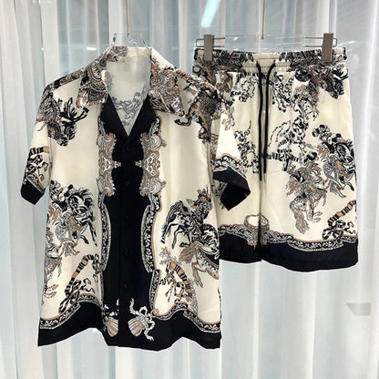 Image of Men Vacation Casual Beach Shorts Set 796173207 from Edmene LLC