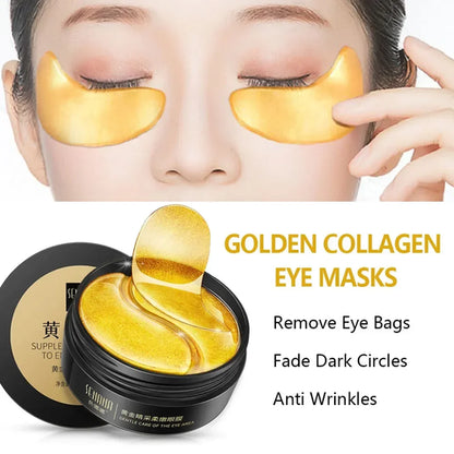 Image of Skincare Products 24K Gold Hyaluronic Acid Eye Mask Remove Dark Eye 394030673 from Edmene LLC