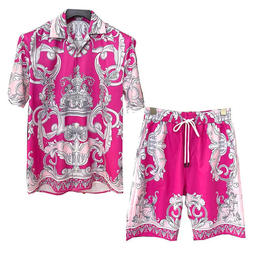 Image of Men Vacation Casual Beach Shorts Set 796173207 from Edmene LLC