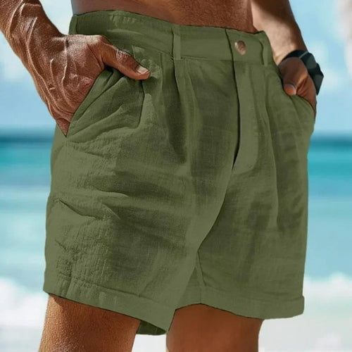 Image of Beach Holiday Linen Cotton Beach Shorts 14091387 from Edmene LLC
