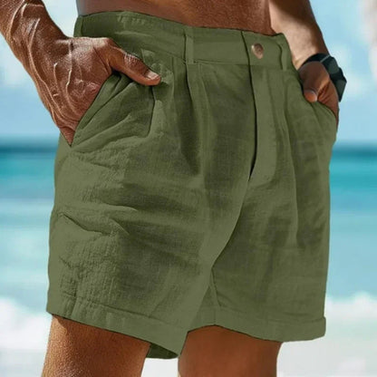 Image of Beach Holiday Linen Cotton Beach Shorts 14091387 from Edmene LLC