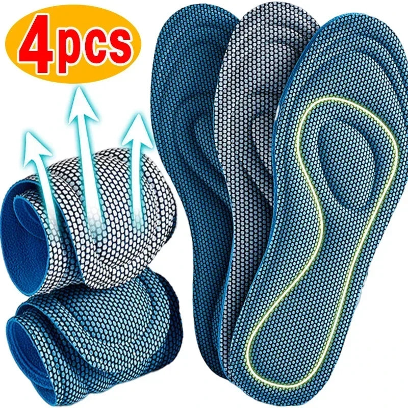 2 Pairs Memory Foam Orthopedic Insoles for Shoes Antibacterial