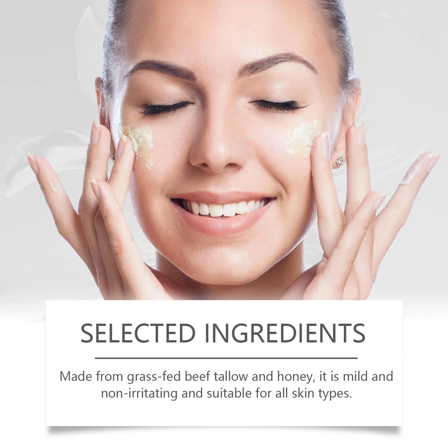 Image of Beef Tallow Face Cream Lasting Moisturizing Soothing Repair Damaged 1661279464 from Edmene LLC