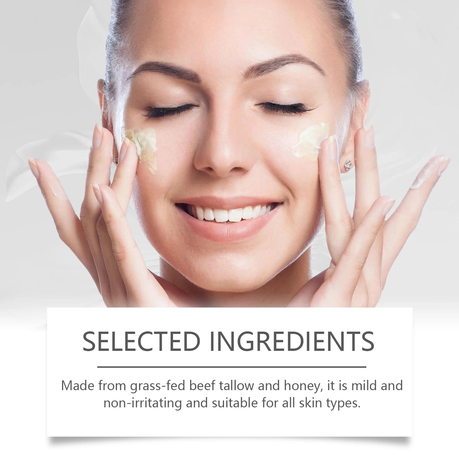 Image of Beef Tallow Face Cream Lasting Moisturizing Soothing Repair Damaged 1661279464 from Edmene LLC