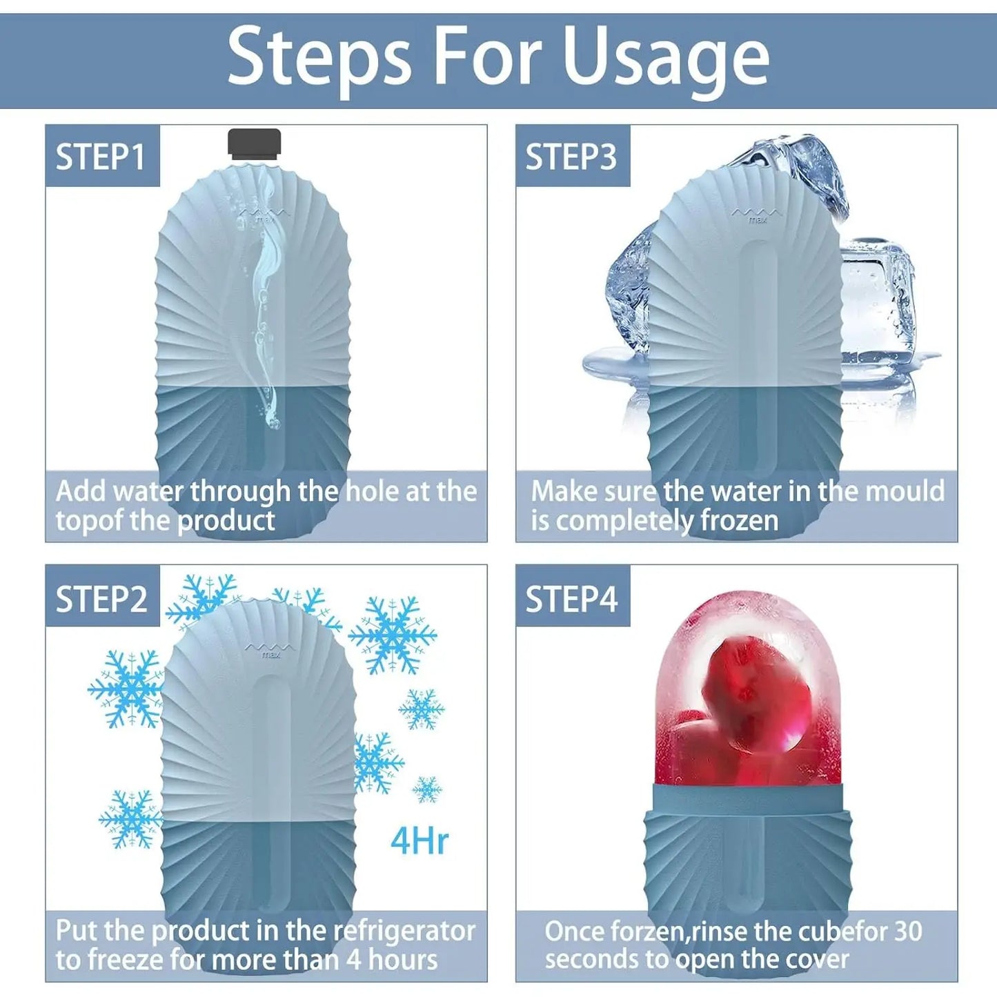 Image of Ice Facial Roller Skin Care Beauty Lifting Contouring Tools Ice Cube 733624863 from Edmene LLC