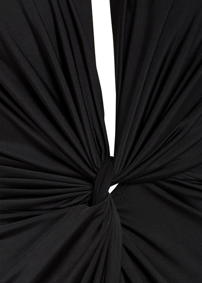 Image of Black Twist Front Dress 1113110094 from Edmene LLC