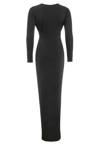 Image of Black Twist Front Dress 1113110094 from Edmene LLC