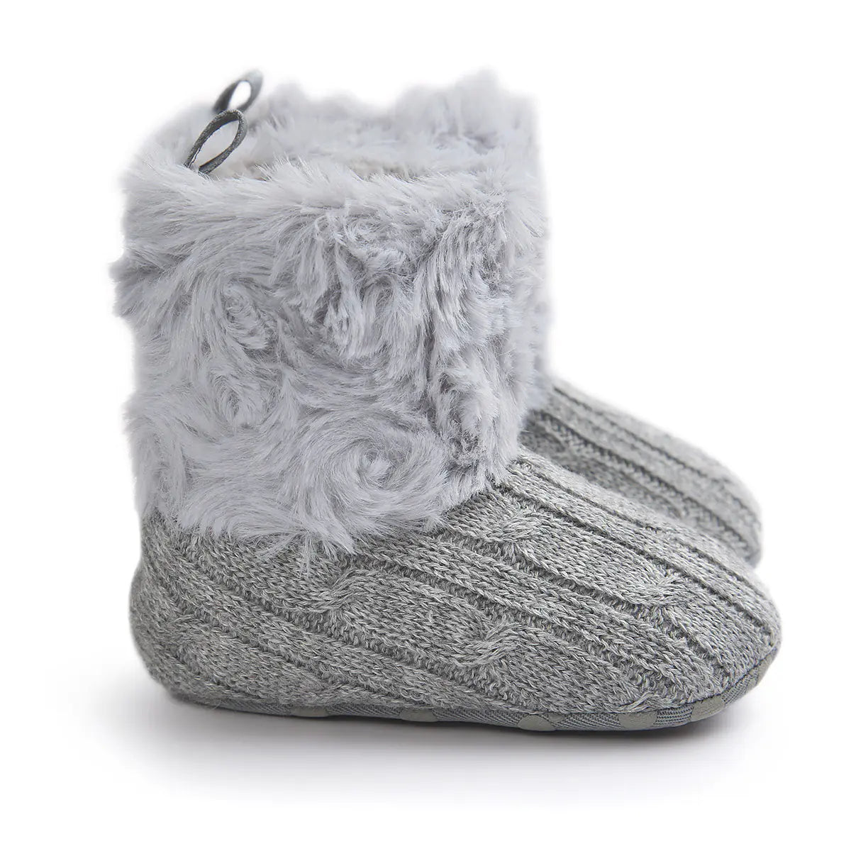 Baby Girl Knitted Cotton Boots - Warm Walking Shoes