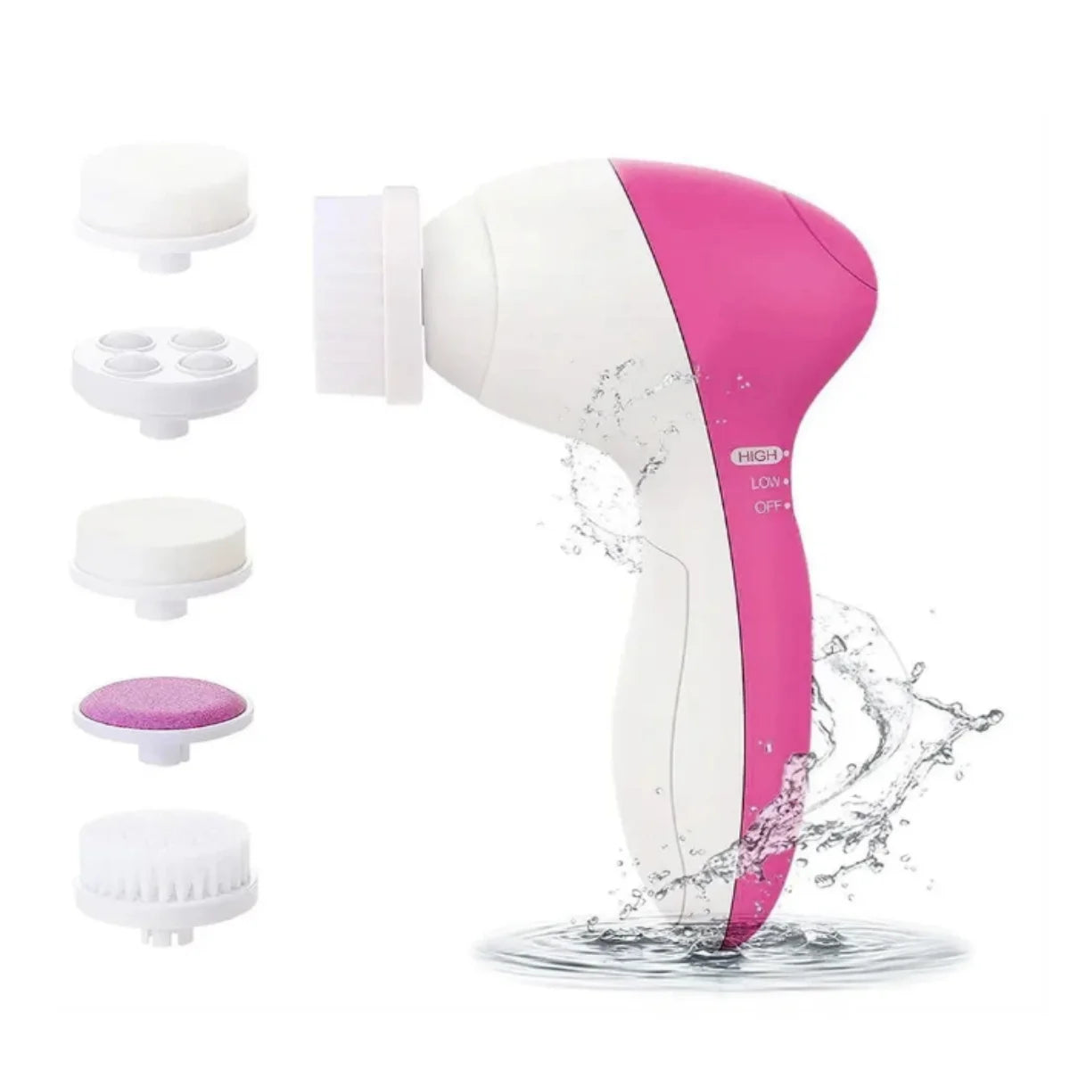 Image of Electric Facial Cleaner 5 In 1 Face Cleansing Brush Wash Machine Spa 74619426 from Edmene LLC