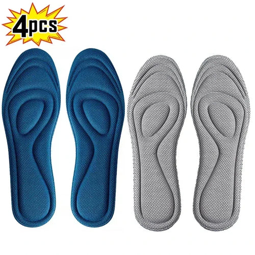 2 Pairs Memory Foam Orthopedic Insoles for Shoes Antibacterial
