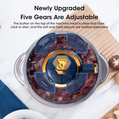 5L Electric Meat Grinders 304 Stainless Steel Food Crusher