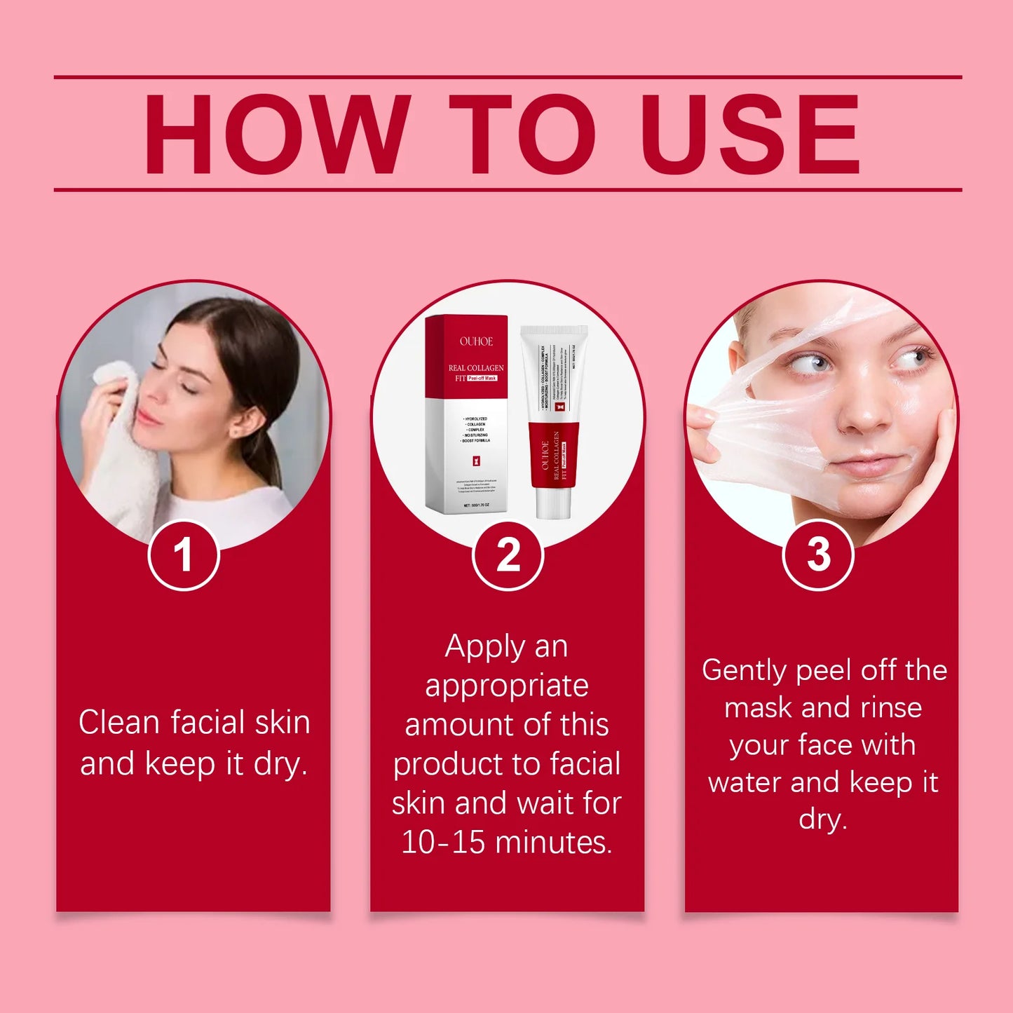 Image of Collagen Peel Off Mask Collagen Overnight Wrapping Mask Hydrating 1107000315 from Edmene LLC