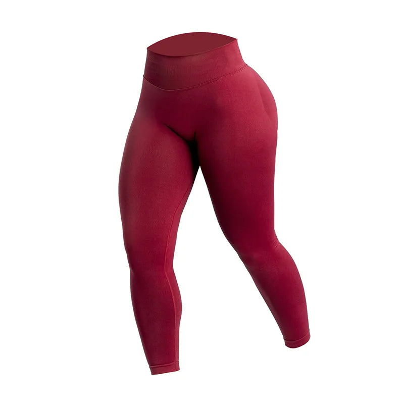 Image of Women Three Waist Gym Yoga Pants High Waist Peach Buttocks Solid Color 1325056030 from Edmene LLC