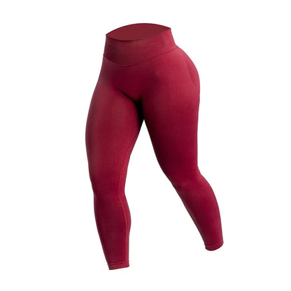 Image of Women Three Waist Gym Yoga Pants High Waist Peach Buttocks Solid Color 1325056030 from Edmene LLC