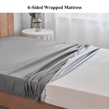 6-Sides Fully Enclosed Waterproof Mattress Cover with Zipper