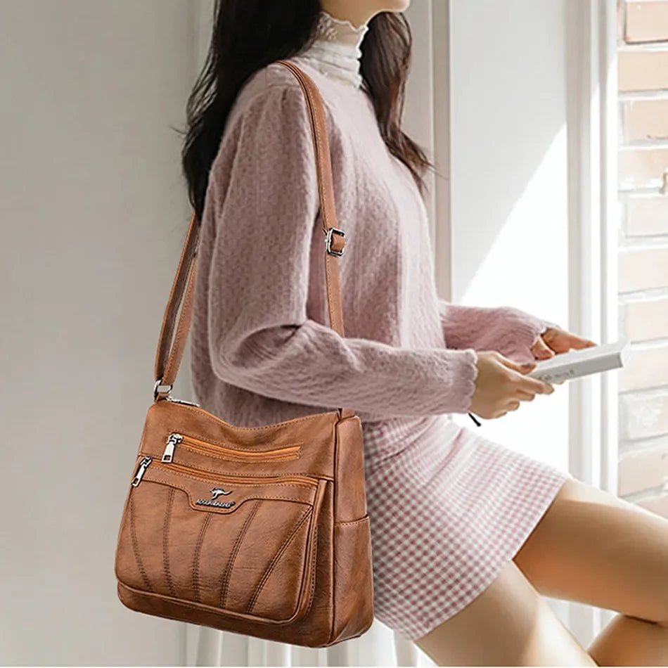 Image of Soft Leather Women Bag Branded Designer Ladies Handbag Purses 2023 1301679343 from Edmene LLC