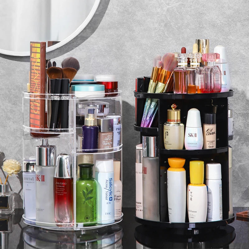 Image of 360 Degree Rotating Cosmetic Storage Rack Adjustable Layer Cosmetic 462080961 from Edmene LLC
