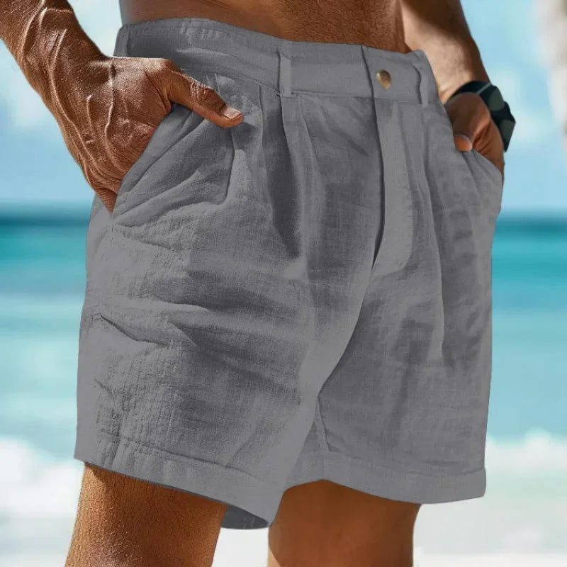 Image of Beach Holiday Linen Cotton Beach Shorts 14091387 from Edmene LLC