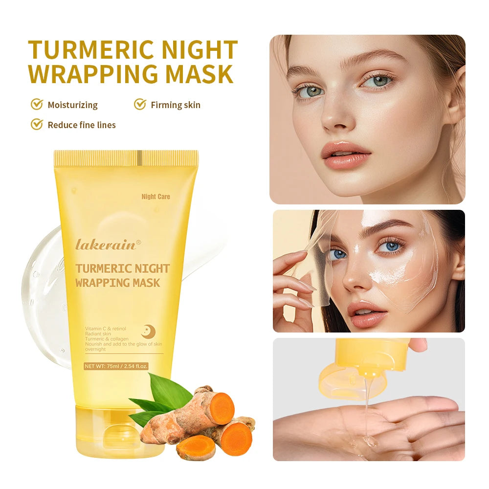 Image of Kojic Acid Turmeric Overnight Wrapping Peel Off Mask Nourishes 383709919 from Edmene LLC