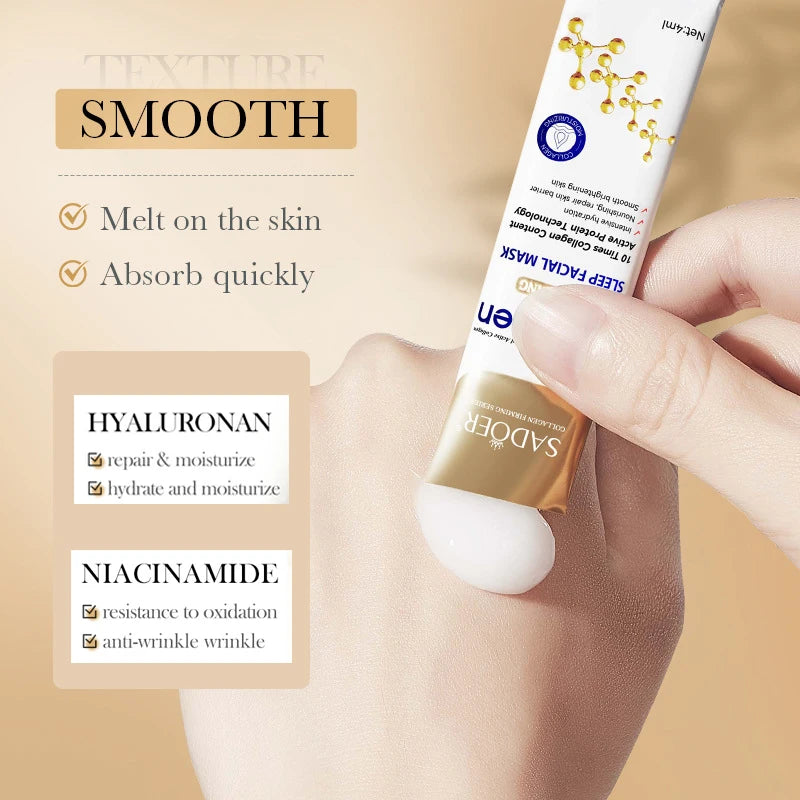 Image of 30Pcs Sadoer Collagen Sleeping Facial Masks Face Skincare Moisturizing 1149189060 from Edmene LLC