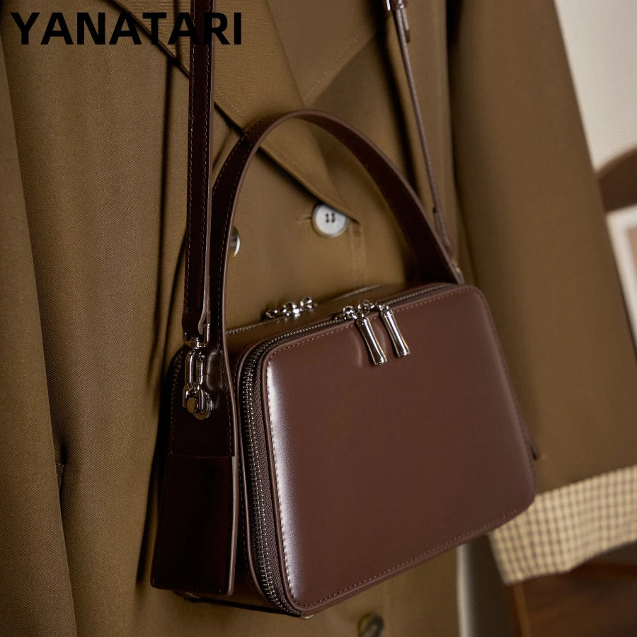 Image of YANATARI underarm cowhide Genuine leather handbags women ... from Edmene LLC