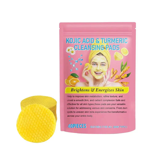 Image of 40 50Pcs Turmeric Kojic Acid Cleansing Pads Exfoliating Pads Facial 55000587 from Edmene LLC