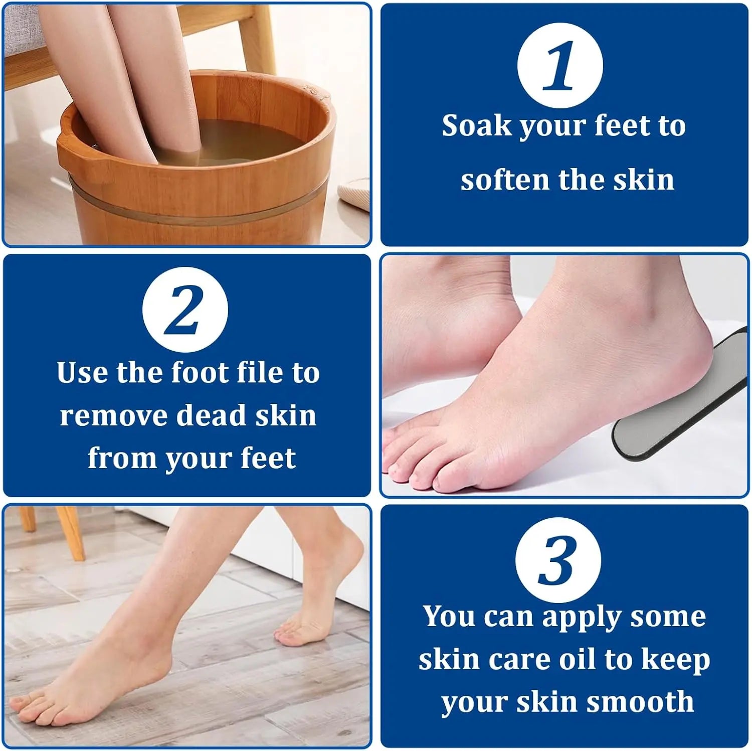 Image of 1Pc Stainless Steel Foot File Double Sided Foot Rasp Callus Remover 102259995 from Edmene LLC