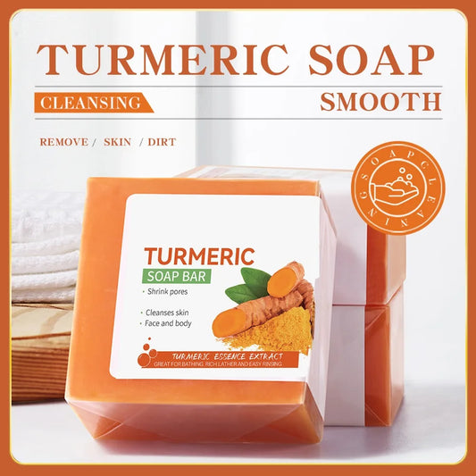 Image of Hand Made Turmeric Soap Body Cleaning Lightening Dark Und... from Edmene LLC