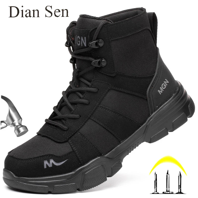 Image of Work Boots Indestructible Safety Shoes Men Steel Toe Shoes 866071909 from Edmene LLC