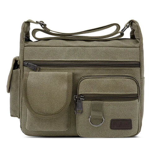 Image of Men Canvas Shoulder Bags Casual Tote Travel Mens Crossbody Bag Luxury 1578294836 from Edmene LLC