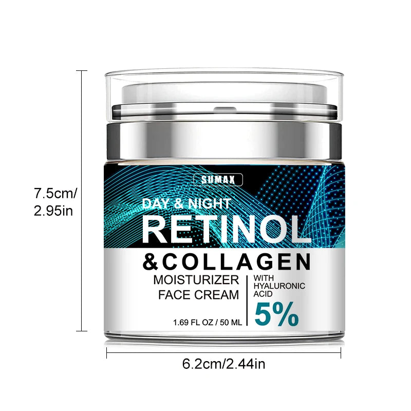 Image of Sumax Retinol Collagen Face Cream 50Ml Moisturizer With Hyaluronic 1284858600 from Edmene LLC