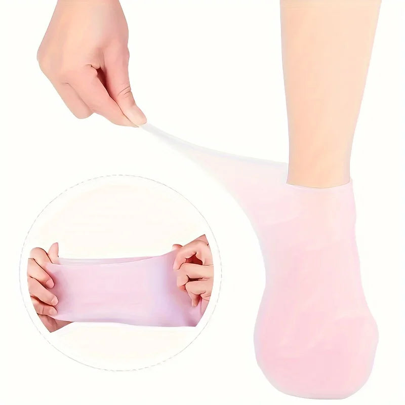 Image of 2 Pack Moisturizing Silicone Gel Socks For Dry Cracked Feet Nourishing 1568083567 from Edmene LLC
