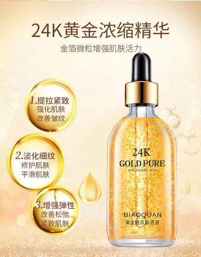 Image of 100Ml 24K Gold Hyaluronic Acid Nicotinamide Face Serum Anti Aging 1752711546 from Edmene LLC