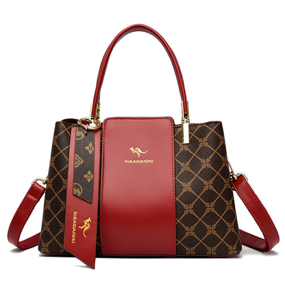 Image of Luxury Handbag Fashion Print Large Capacity Soft Leather Women 757792862 from Edmene LLC