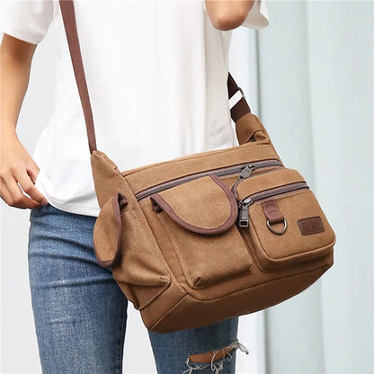 Image of Men Canvas Shoulder Bags Casual Tote Travel Mens Crossbody Bag Luxury 1578294836 from Edmene LLC
