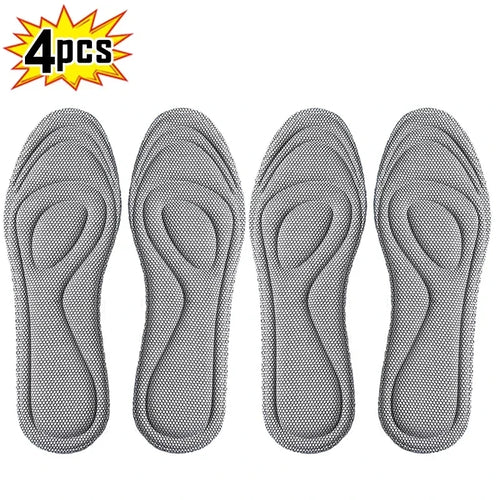 2 Pairs Memory Foam Orthopedic Insoles for Shoes Antibacterial