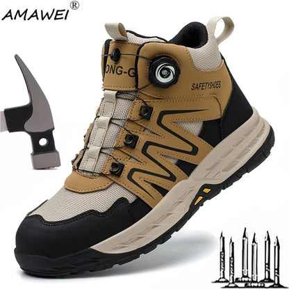 Image of New Safety Boots Men Work Indestructible Shoes Sneakers S... from Edmene LLC