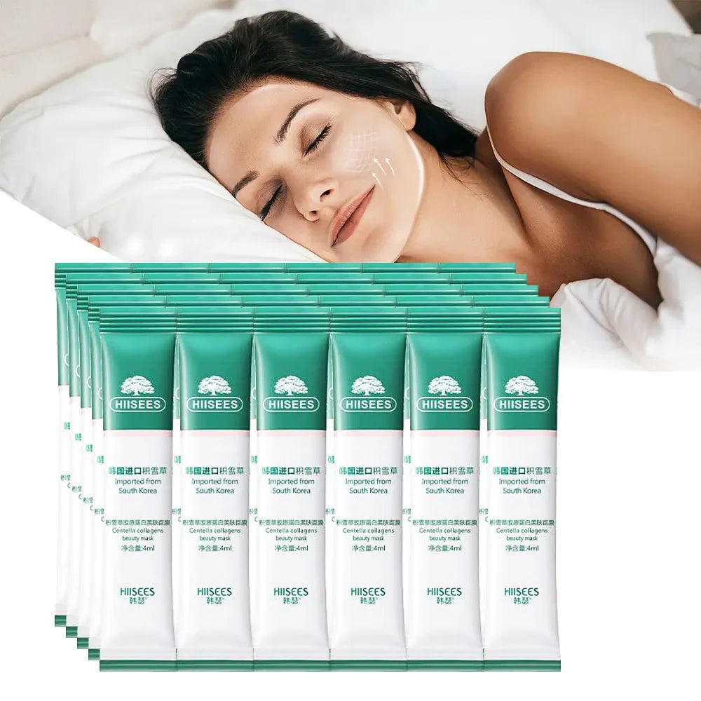 Image of 30pcs Centella Collagen Sleeping Facial Masks skincare An... from Edmene LLC