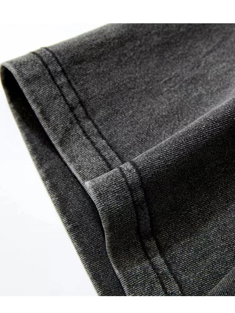 Image of 2024 Washed Vintage T Shirts Street Hip Hop Retro Punk T Shirt Women 1277622124 from Edmene LLC