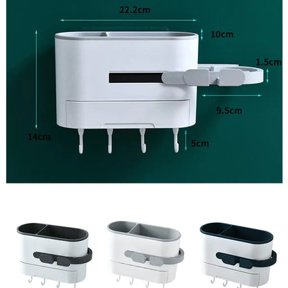 Hair Dryer Hanger for Bathroom Storage Shelf