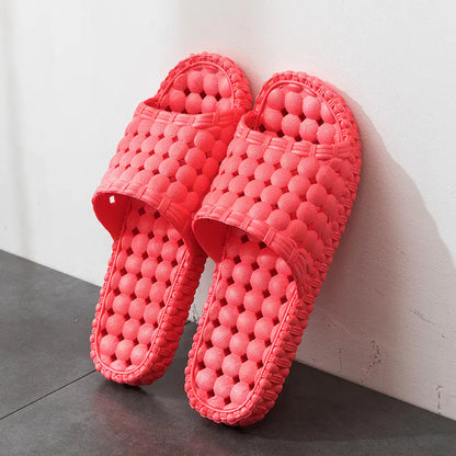 Unisex Hollow Out Bathroom Slippers for Home Use