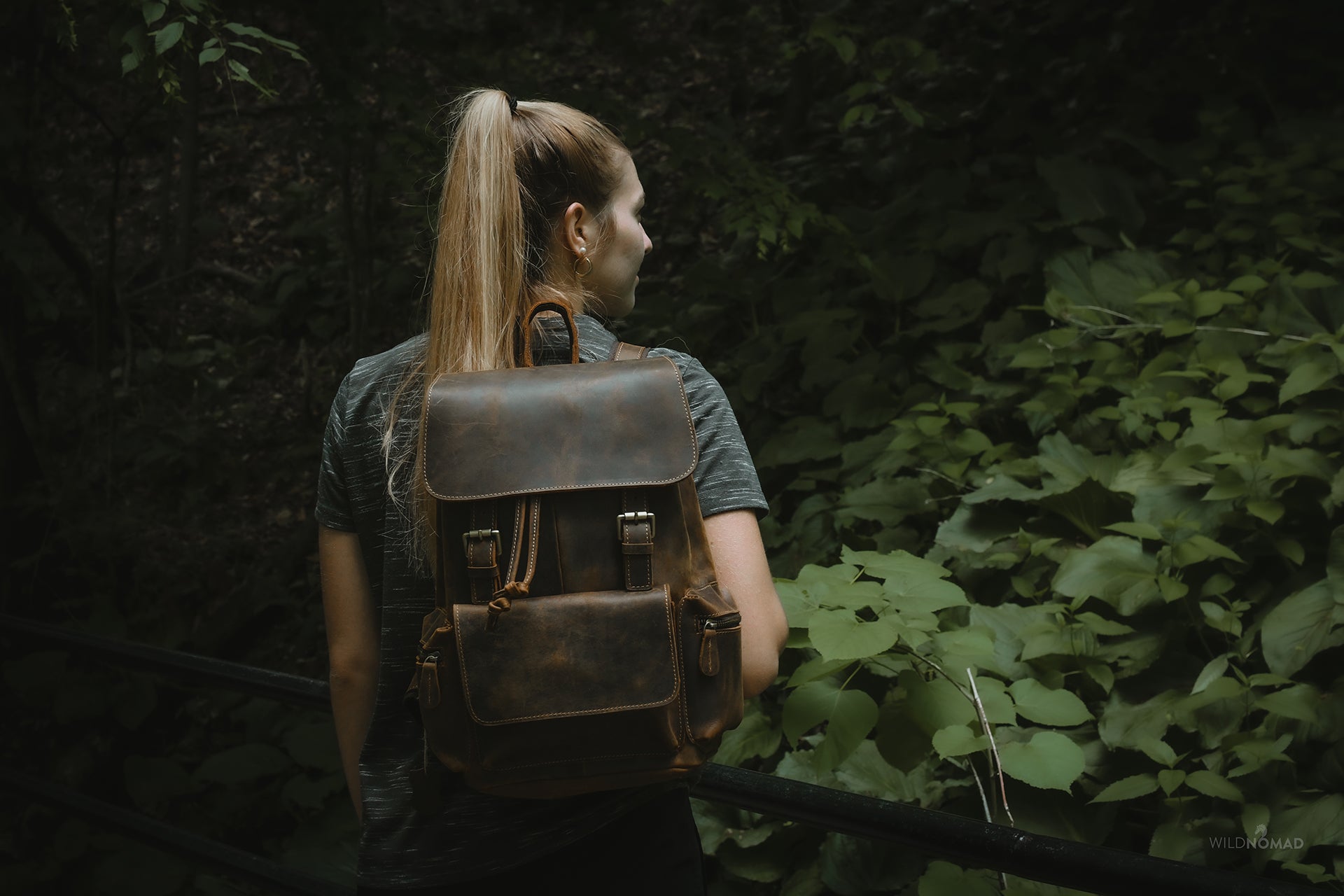 Image of The Hagen Backpack Vintage Leather Backpack 1242026294 from Edmene LLC